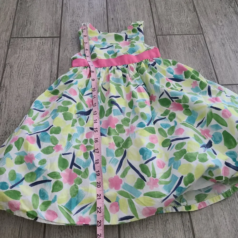 Gymboree Flower Garden Watercolor Party Dress Girls Size 4